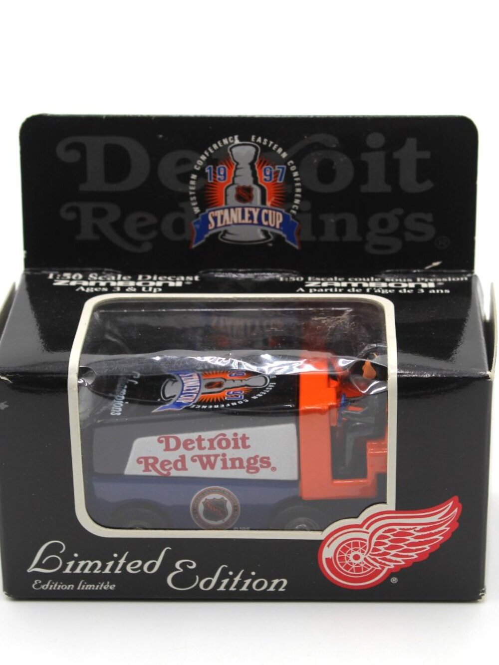 1997 Detroit Red Wings Limited Edition Stanley Cup Diecast Zamboni Collectible